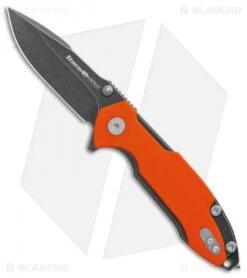 Viper Hinderer Storm Titanium Liner Lock Knife Orange G-10 (3" Dark Stonewash)