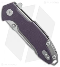Viper Hinderer Storm Titanium Liner Lock Knife Purple G-10 (3" Satin M390) -Blade Vault Viper Hinderer Storm ti purple G10 satin BHQ 69096 er spine