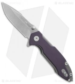 Viper Hinderer Storm Titanium Liner Lock Knife Purple G-10 (3" Stonewash M390)