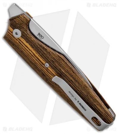 Viper Knives DAN 1 Drop Point Slip Joint Knife Bocote Wood (2.8" Satin) V5928BC 2 Viper Knives DAN 1 Drop Point Slip Joint Knife Bocote Wood (2.8" Satin) V5928BC - Image 2