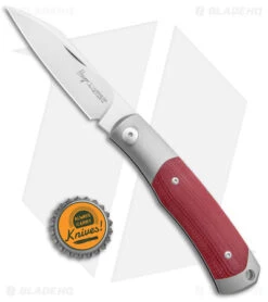Viper Knives Hug Slip Joint Knife Red G-10 (3" Satin) V5994GR -Blade Vault Viper Knives Hug Red G 10 Sheath Satin BHQ 137032 jr bottlecap