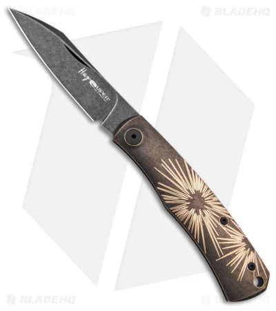 Viper Knives Hug Slip Joint Knife Black SW Bronze Star (3" Black SW) V5991BRS 1 Viper Knives Hug Slip Joint Knife Black SW Bronze Star (3" Black SW) V5991BRS