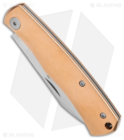 Viper Knives Hug Slip Joint Knife Sandblasted Bronze W/ Sheath (3" Satin) 2 Viper Knives Hug Slip Joint Knife Sandblasted Bronze W/ Sheath (3" Satin) - Image 2