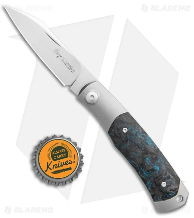 Viper Knives Hug Slip Joint Knife Dark Matter Blue Carbon Fiber (3.1" Satin) 5 Viper Knives Hug Slip Joint Knife Dark Matter Blue Carbon Fiber (3.1" Satin) - Image 5