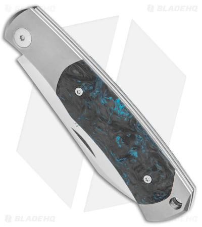 Viper Knives Hug Slip Joint Knife Dark Matter Blue Carbon Fiber (3.1" Satin) 2 Viper Knives Hug Slip Joint Knife Dark Matter Blue Carbon Fiber (3.1" Satin) - Image 2