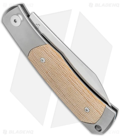 Viper Knives Hug Slip Joint Knife Natural Micarta (3.1" Satin M390) 3 Viper Knives Hug Slip Joint Knife Natural Micarta (3.1" Satin M390) - Image 3