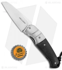 Viper Knives Novis Front Flipper Knife Carbon Fiber/Ti Bolster (3" Satin) -Blade Vault Viper Knives Novis Bolstered FF CF V5974FC BHQ 92697 jr bottlecap