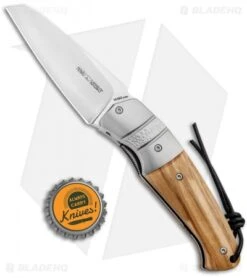 Viper Knives Novis Front Flipper Knife Olive Wood/Ti Bolster (3" Satin) 9 Viper Knives Novis Front Flipper Knife Olive Wood/Ti Bolster (3" Satin) -Blade Vault Viper Knives Novis Bolstered FF Olive Wood V5974UL BHQ 92698 jr bottlecap