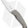 Viper Knives Novis Front Flipper Knife Green Canvas Micarta (3" Satin)