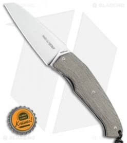 Viper Knives Novis Front Flipper Knife Green Canvas Micarta (3" Satin) -Blade Vault Viper Knives Novis Front Flipper Knife Green Canvas Micarta 3 Satin BHQ 86714 LS Bottlecap