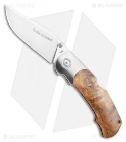Viper Knives Turn Folding Poplar Wood/Ti Bolster (3.25" Satin)