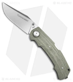 Viper Knives Turn Lockback Knife Green Canvas Micarta (3" Satin) V5988CG