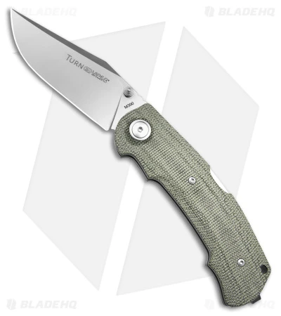 Viper Knives Turn Lockback Knife Green Canvas Micarta (3" Satin) V5988CG 1 Viper Knives Turn Lockback Knife Green Canvas Micarta (3" Satin) V5988CG