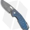Viper Knives Vox Odino Frame Lock Knife Blue Titanium (3" Damascus)