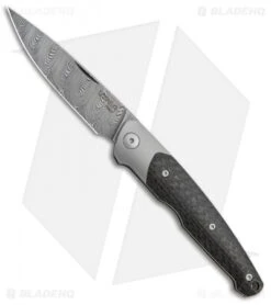 Viper Knives Voxnaes Key Slip Joint Knife Ti/ Bronze CF (3.25" Damascus)