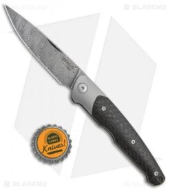 Viper Knives Voxnaes Key Slip Joint Knife Ti/ Bronze CF (3.25" Damascus) -Blade Vault Viper Knives Voxnaes Key SJ Ti Bronze CF Damascus VA5978FCB BHQ 103614 jr bottlecap