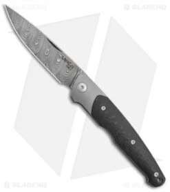 Viper Knives Voxnaes Key Slip Joint Knife Ti/Carbon Fiber (3.25" Damascus)