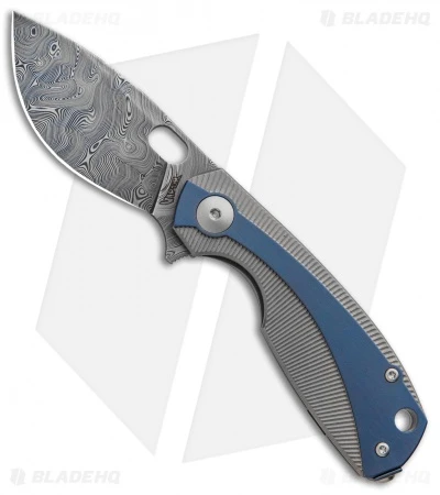 Viper Knives Voxnaes Lille Knife Blue Ti (2.5" Damascus) VA5964TIBL 1 Viper Knives Voxnaes Lille Knife Blue Ti (2.5" Damascus) VA5964TIBL