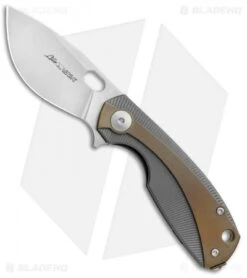 Viper Knives Voxnaes Lille Knife Gray/Bronze Ti (2.5" Satin M390) V5962TIBR