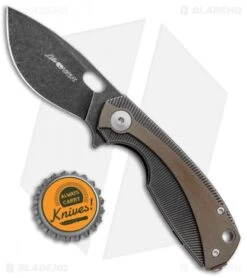Viper Knives Voxnaes Lille Knife Bronze Ti (2.5" Black Stonewash) V5963TIBR -Blade Vault Viper Knives Voxnaes Lille Knife Bronze Ti Black SW V5963TIBR BHQ 86725 jr bottlecap