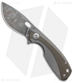 Viper Knives Voxnaes Lille Knife Bronze Ti (2.5" Damascus) VA5964TIBR