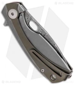 Viper Knives Voxnaes Lille Knife Bronze Ti (2.5" Damascus) VA5964TIBR -Blade Vault Viper Knives Voxnaes Lille Knife Bronze Ti Damascus VA5964TIBR BHQ 82977 jr side