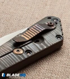 Duane Dwyer Custom SMF Bowie Knife Caveman G-10/Ti (3.9" Satin CTS-XHP) -Blade Vault ddc smf bowie caveman brown clip cm 2