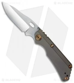 Duane Dwyer Custom SnG Recurve Knife Brown Stepped Titanium (3.5" Gray PD-1)