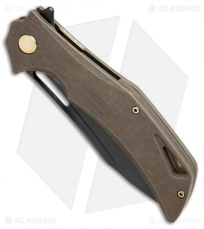 Olamic Cutlery Swish Frame Lock Knife Kinetic Earth Ti (3.75" Black PVD) 2 Olamic Cutlery Swish Frame Lock Knife Kinetic Earth Ti (3.75" Black PVD) - Image 2