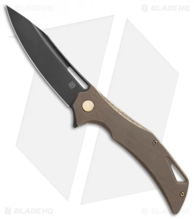Olamic Cutlery Swish Frame Lock Knife Kinetic Earth Ti (3.75" Black PVD) 1 Olamic Cutlery Swish Frame Lock Knife Kinetic Earth Ti (3.75" Black PVD)