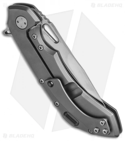 Olamic Wayfarer 247 Frame Lock Knife Matte Titanium (3.5" Satin) 2 Olamic Wayfarer 247 Frame Lock Knife Matte Titanium (3.5" Satin) - Image 2