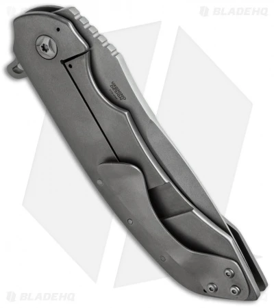 Olamic Cutlery Wayfarer Flipper Knife Full Ti W/Skull (4" Matte) 3 Olamic Cutlery Wayfarer Flipper Knife Full Ti W/Skull (4" Matte) - Image 3