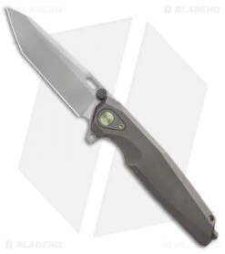 Rike Knife Thor2 Integral Framelock Flipper Dark Gray Titanium (3.7" Bead Blast)