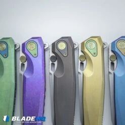 Rike Knife Thor2 Integral Framelock Flipper Dark Gray Titanium (3.7" Bead Blast) -Blade Vault rike knives thor2 variety dl