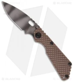 Strider SnG Coyote GG Gunner Grip Folding Knife (3.5" Tiger Stripe Plain)