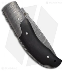 Viper Knives Quality Damascus Folding Knife W/ Ebony VA5550 EB -Blade Vault viper quality va5550eb back